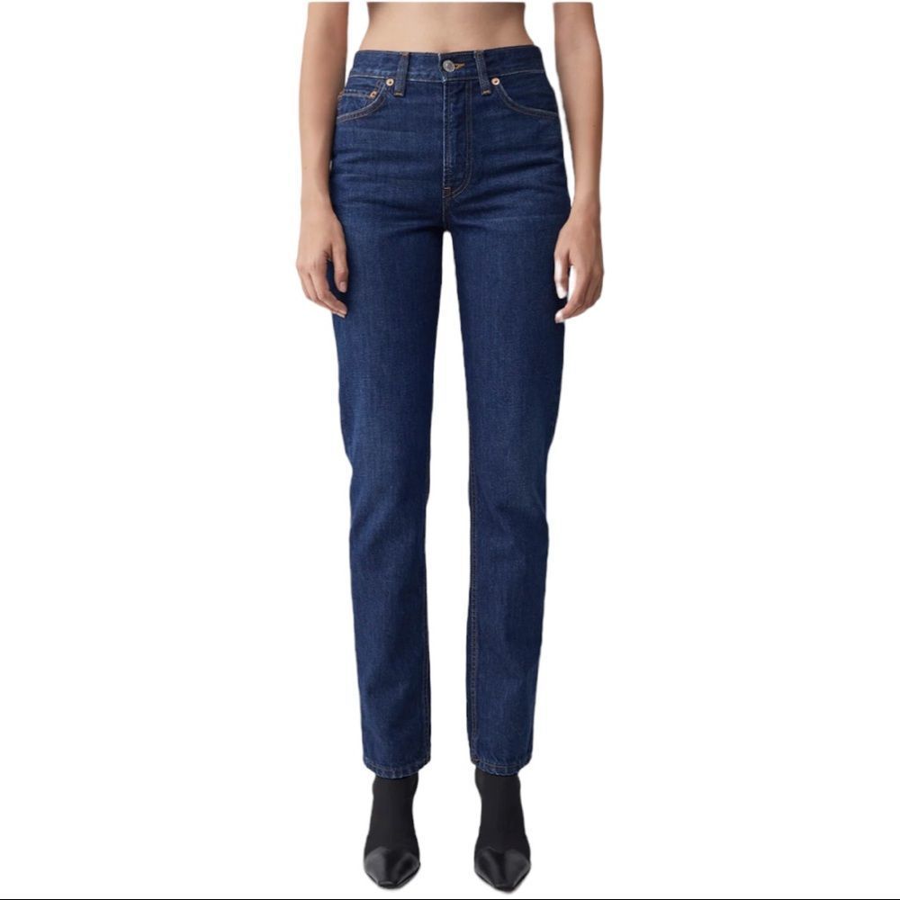 Re/Done Original straight slim jeans sz 28